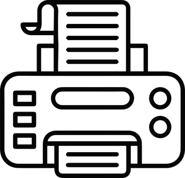 Bilgisayar yazıcı simgesi vektör görüntüsü