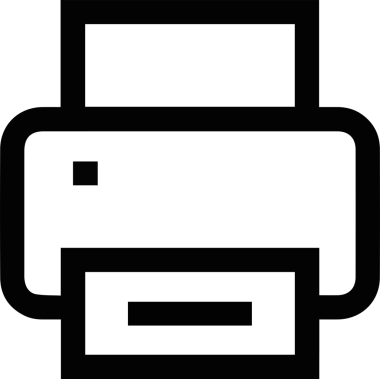 Bilgisayar yazıcı simgesi vektör görüntüsü