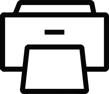 Bilgisayar yazıcı simgesi vektör görüntüsü