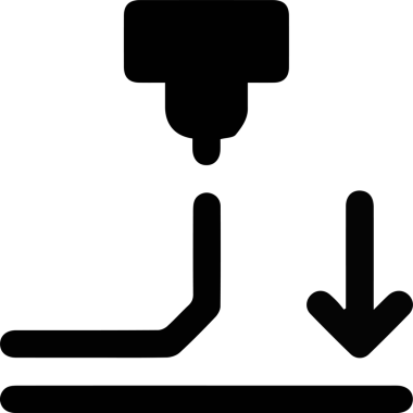 Bilgisayar yazıcı simgesi vektör görüntüsü