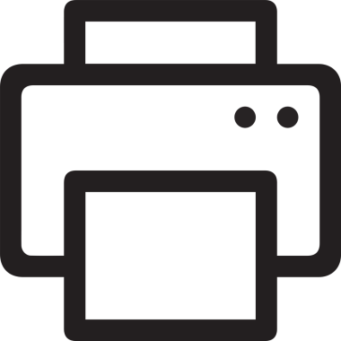 Bilgisayar yazıcı simgesi vektör görüntüsü