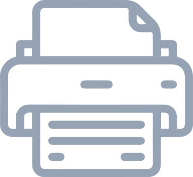 Bilgisayar yazıcı simgesi vektör görüntüsü