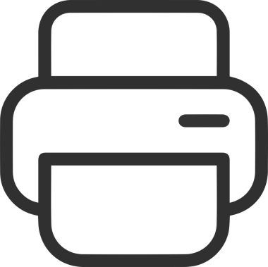 Bilgisayar yazıcı simgesi vektör görüntüsü