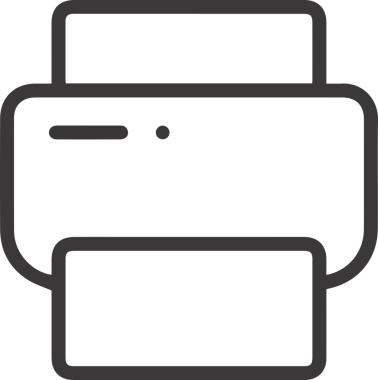 Bilgisayar yazıcı simgesi vektör görüntüsü