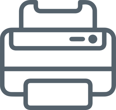 Bilgisayar yazıcı simgesi vektör görüntüsü