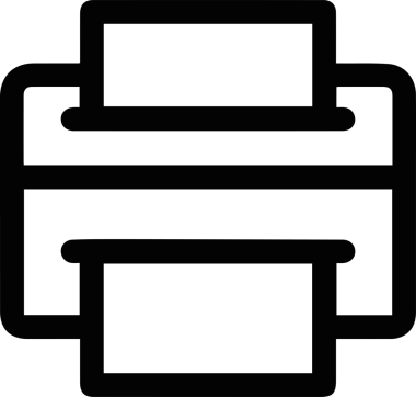 Bilgisayar yazıcı simgesi vektör görüntüsü