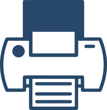Bilgisayar yazıcı simgesi vektör görüntüsü