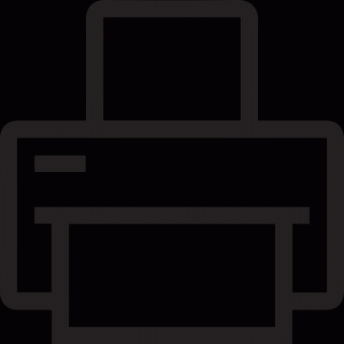 Bilgisayar yazıcı simgesi vektör görüntüsü