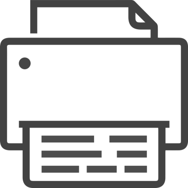 Bilgisayar yazıcı simgesi vektör görüntüsü