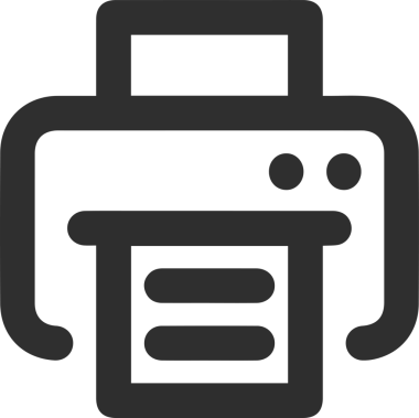 Bilgisayar yazıcı simgesi vektör görüntüsü