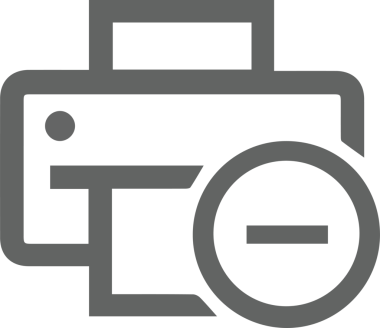 Bilgisayar yazıcı simgesi vektör görüntüsü