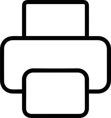 Bilgisayar yazıcı simgesi vektör görüntüsü