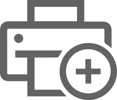 Bilgisayar yazıcı simgesi vektör görüntüsü