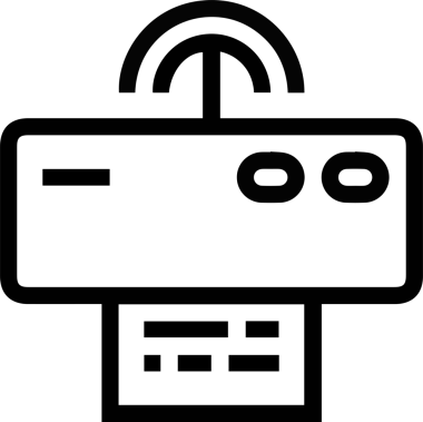 Bilgisayar yazıcı simgesi vektör görüntüsü