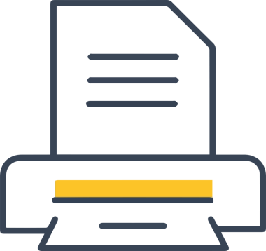 Bilgisayar yazıcı simgesi vektör görüntüsü