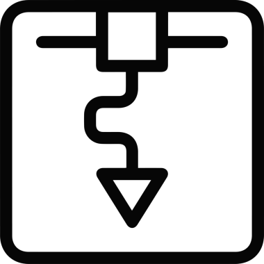 Bilgisayar yazıcı simgesi vektör görüntüsü