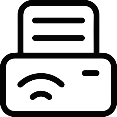 Bilgisayar yazıcı simgesi vektör görüntüsü