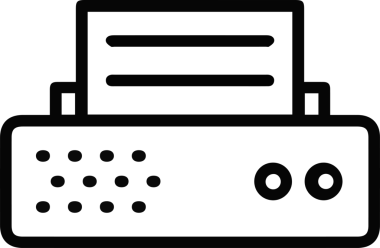 Bilgisayar yazıcı simgesi vektör görüntüsü