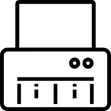 Bilgisayar yazıcı simgesi vektör görüntüsü