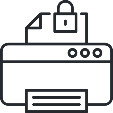 Bilgisayar yazıcı simgesi vektör görüntüsü