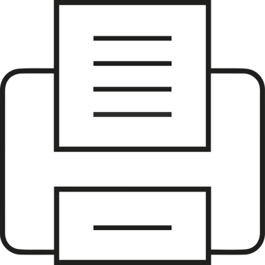 Bilgisayar yazıcı simgesi vektör görüntüsü