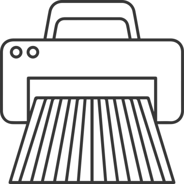 Bilgisayar yazıcı simgesi vektör görüntüsü