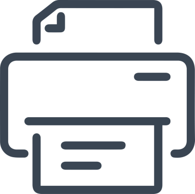 Bilgisayar yazıcı simgesi vektör görüntüsü