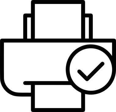 Bilgisayar yazıcı simgesi vektör görüntüsü