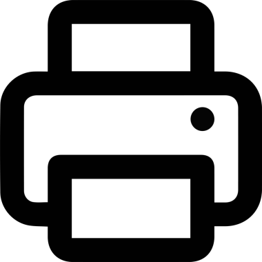 Bilgisayar yazıcı simgesi vektör görüntüsü