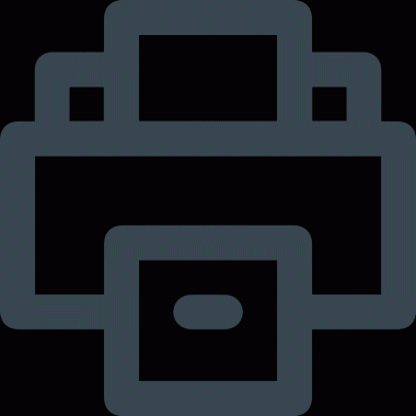 Bilgisayar yazıcı simgesi vektör görüntüsü