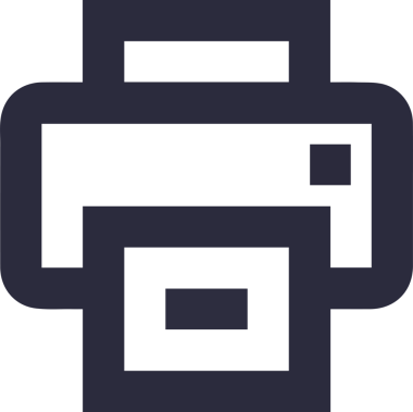 Bilgisayar yazıcı simgesi vektör görüntüsü