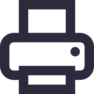 Bilgisayar yazıcı simgesi vektör görüntüsü