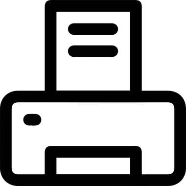 Bilgisayar yazıcı simgesi vektör görüntüsü