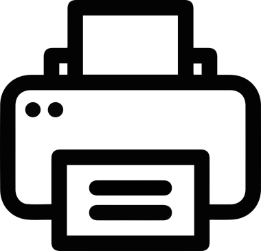 Bilgisayar yazıcı simgesi vektör görüntüsü