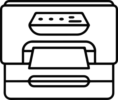 Bilgisayar yazıcı simgesi vektör görüntüsü