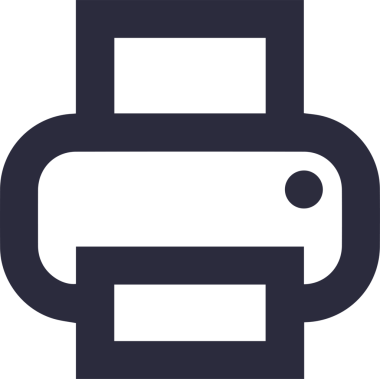 Bilgisayar yazıcı simgesi vektör görüntüsü