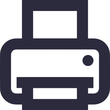 Bilgisayar yazıcı simgesi vektör görüntüsü