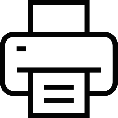 Bilgisayar yazıcı simgesi vektör görüntüsü