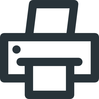 Bilgisayar yazıcı simgesi vektör görüntüsü