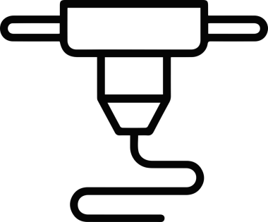 Bilgisayar yazıcı simgesi vektör görüntüsü