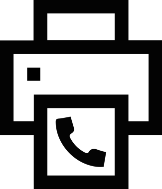 Bilgisayar yazıcı simgesi vektör görüntüsü