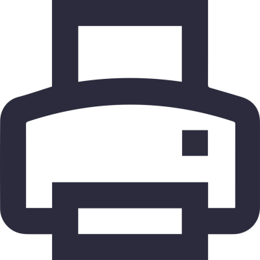 Bilgisayar yazıcı simgesi vektör görüntüsü