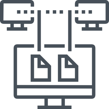 elektronik bilgisayar simgesi vektör resimleme