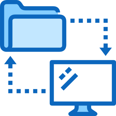 elektronik bilgisayar simgesi vektör resimleme