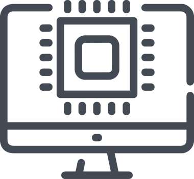 elektronik bilgisayar simgesi vektör resimleme