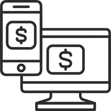 elektronik bilgisayar simgesi vektör resimleme