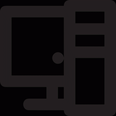 elektronik bilgisayar simgesi vektör resimleme