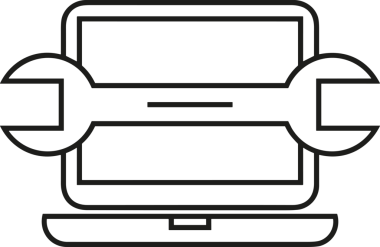 elektronik bilgisayar simgesi vektör resimleme