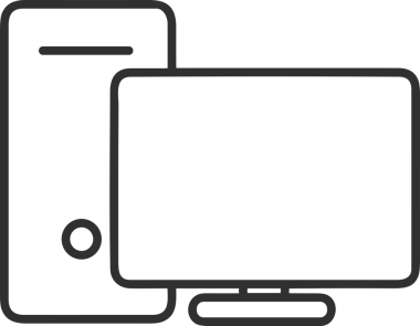 elektronik bilgisayar simgesi vektör resimleme