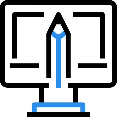 elektronik bilgisayar simgesi vektör resimleme